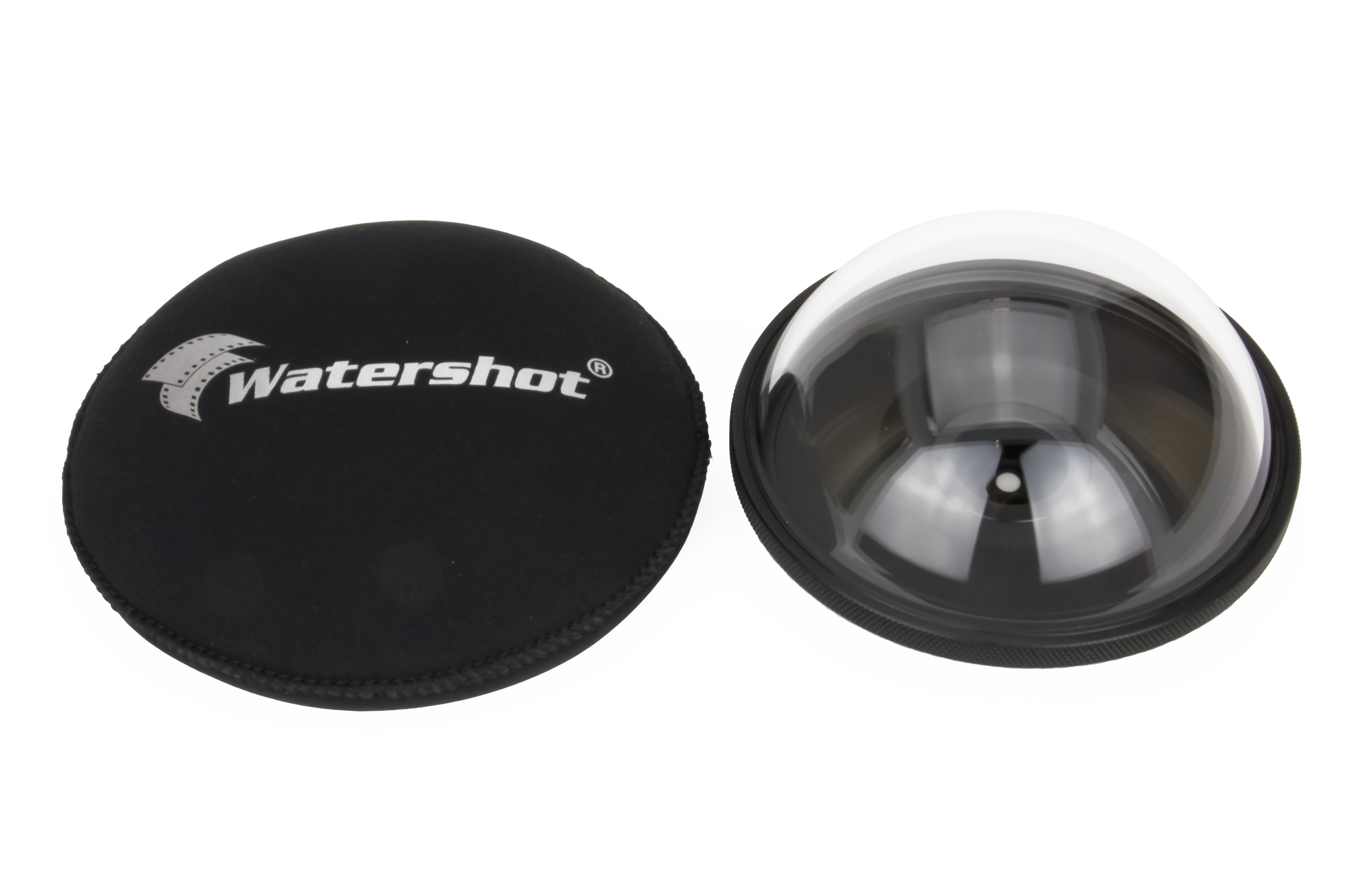 The Watershot Superdome atatches to their Watrshot pro line of housings for smart phones to allow over/under style shots.
