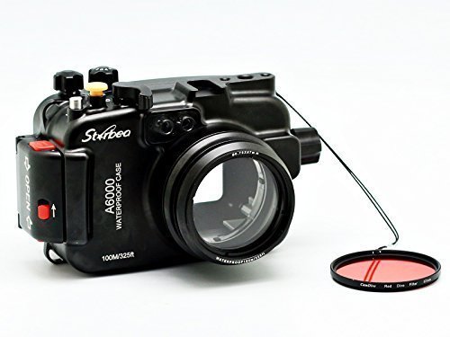 Sony a6000 Meikon Starbea water housing with interchangeabl;e ports, now available through Amazon.com