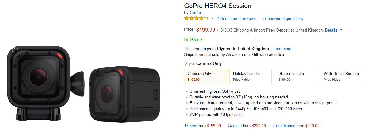 Gopro Hero 4 Session Massive Price Drop Learning Surf Photography