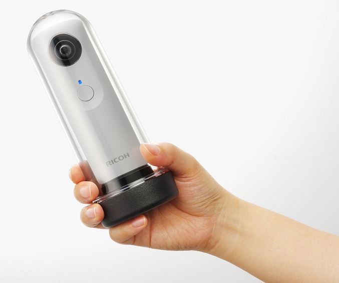 The Ricoh TH-1 water housing for the Ricoh Theta S camera makes shooting 360 degree videos of surfing a possibility