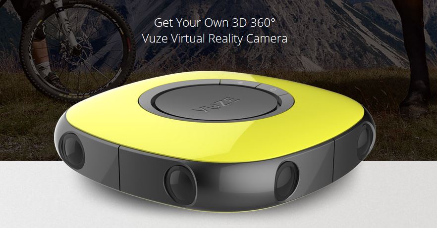 Vuze steresopic 360 degree video camera