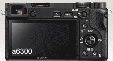 Animated gif showing the controls of the Sony a6000 and Sony a6300